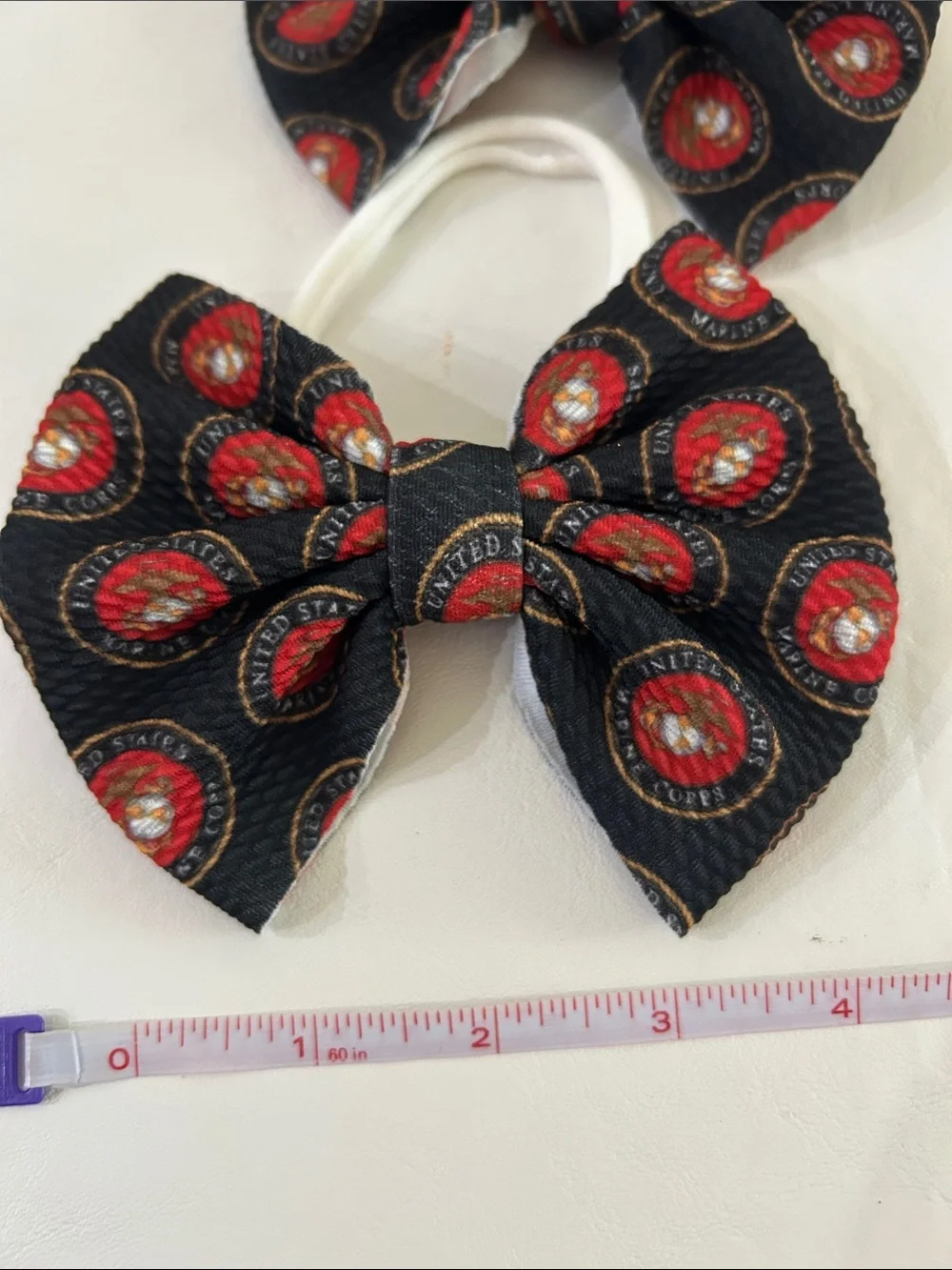 US Marine Corps Headband Hair Bow